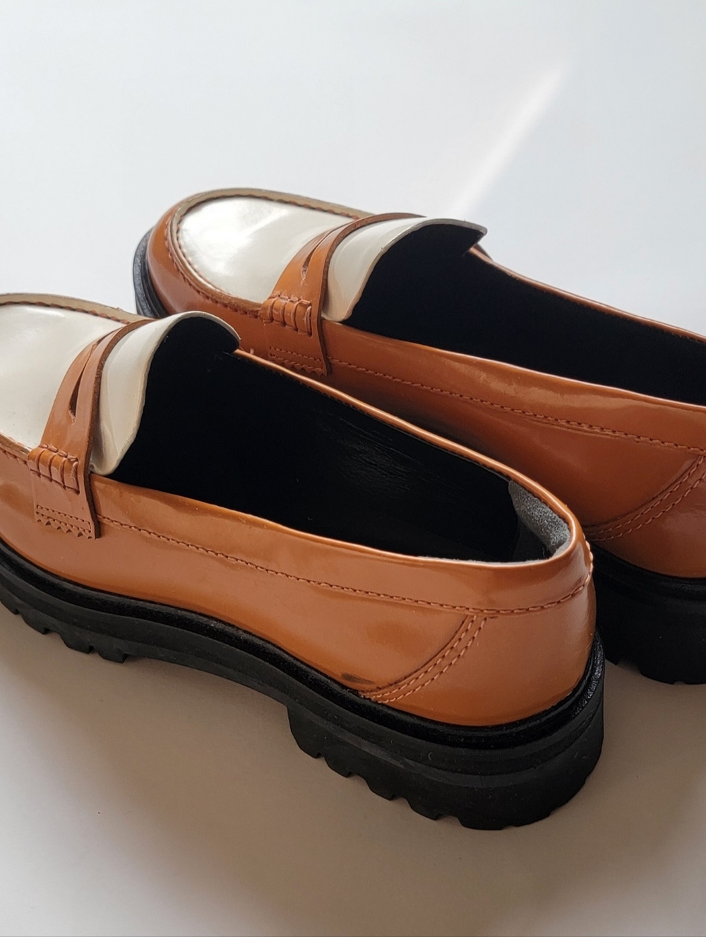 NEW Reformation Agathea chunky leather loafers -- See Note - Picture 4 of 10